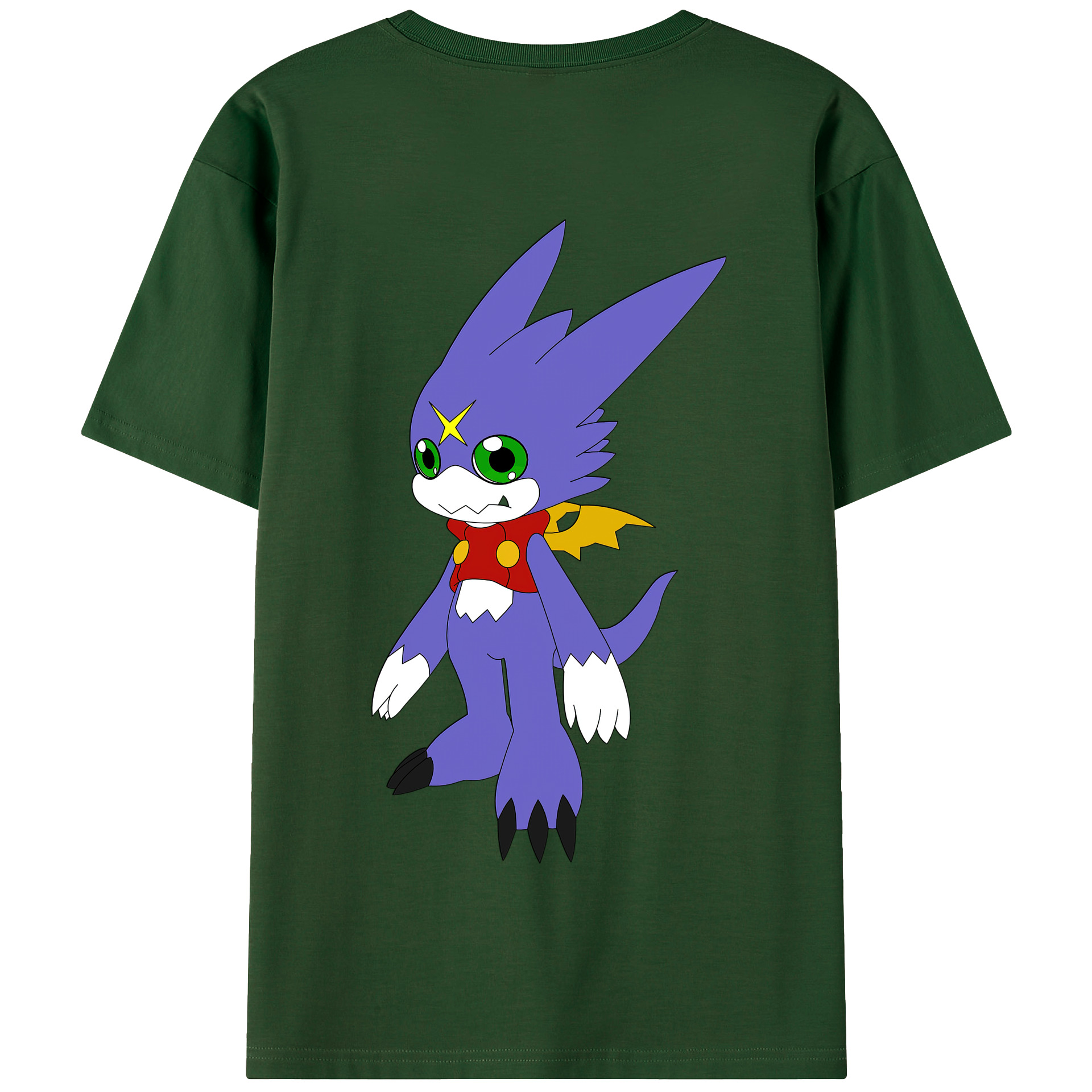 （画像用） Digimon デジタルモンスター/デジモン 綿100％半袖Tシャツ（背面プリント）
